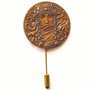 Antique Oversized Art Nouveau Hat/Stick Pin